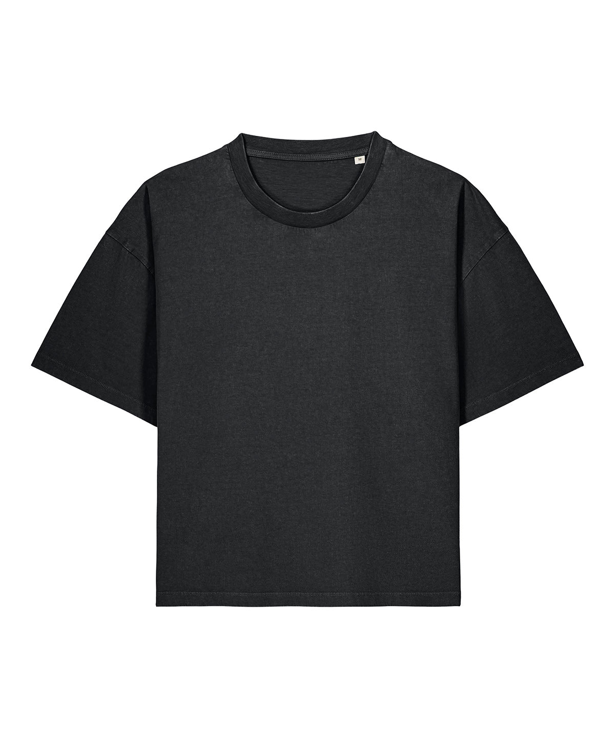 Stanley/Stella Stella Nova Vintage T-Shirt in Garment Dyed Black Rock, front view