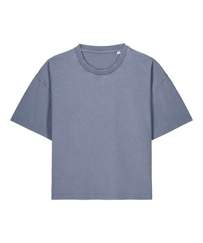 Stanley/Stella Stella Nova Vintage T-Shirt in Garment Dyed Blue Grey, front view