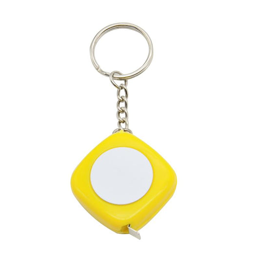 Tape Measure Keyring - Silver / Classic