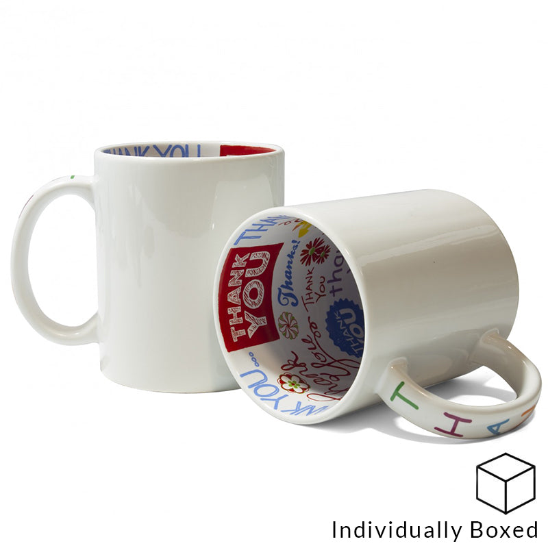 Occasion Mug with Message Inside - Thank You