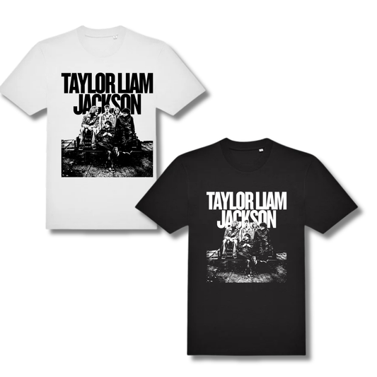 Taylor Liam Jackson Band T-Shirt (BLACK AND WHITE EDITION)
