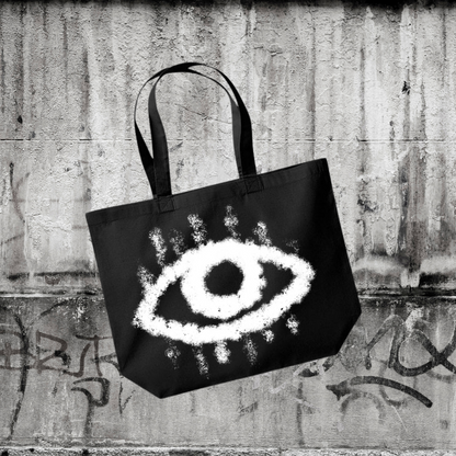 The Public Eye - Black Canvas Tote Bag