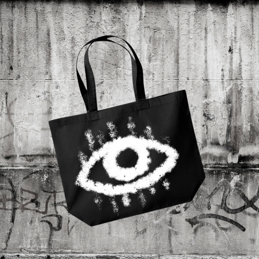 The Public Eye - Black Canvas Tote Bag