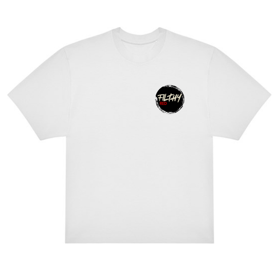 FILTHY RED Logo T-Shirt (WHITE EDITION)