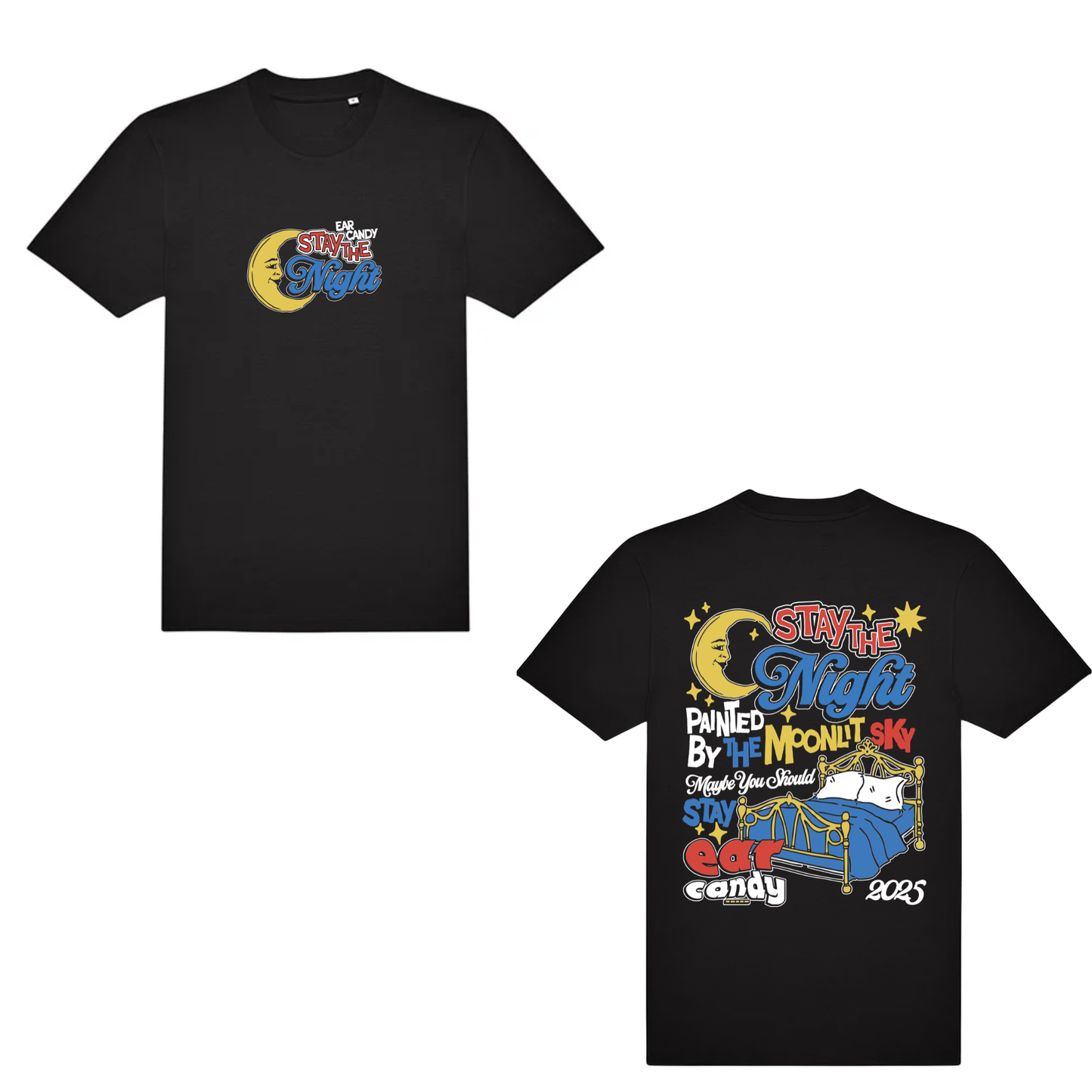 Ear Candy – “Stay The Night” Tee (Black Edition, 2025)