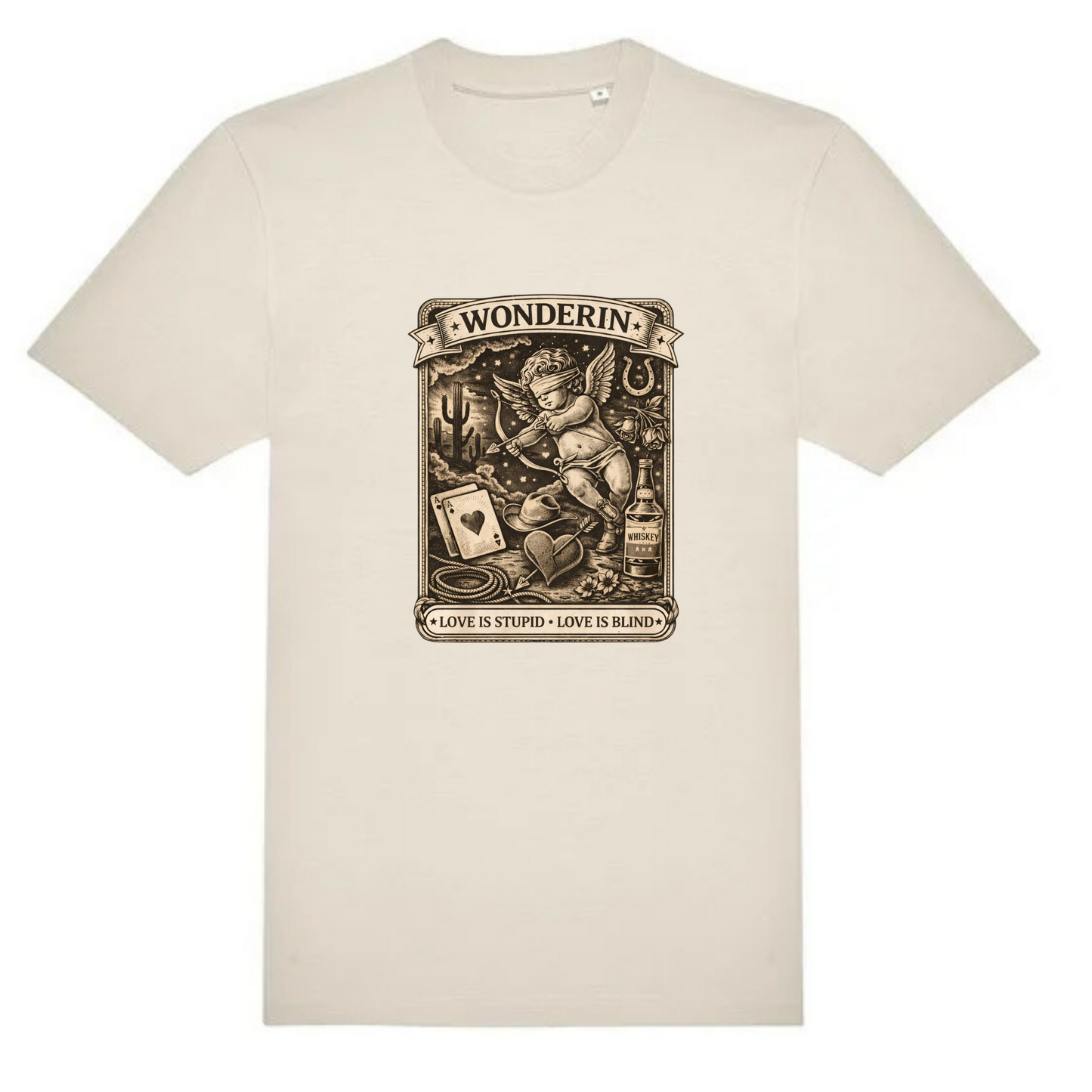 WONDERIN’ T-SHIRT – RACHEL SNOWLING (CREAM EDITION)