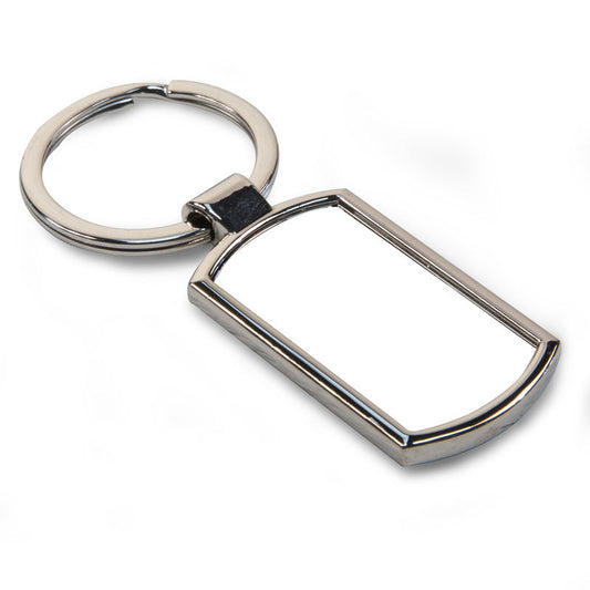 Tag Photo Keyring - Silver