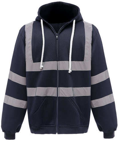 Yoko Hi-vis zip hoodie (HVK07)