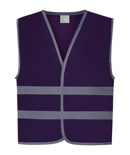 Yoko Hi-vis reflective border kids waistcoat (HVW102CH)