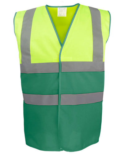 Yoko Hi-vis two-tone waistcoat (HVW122)
