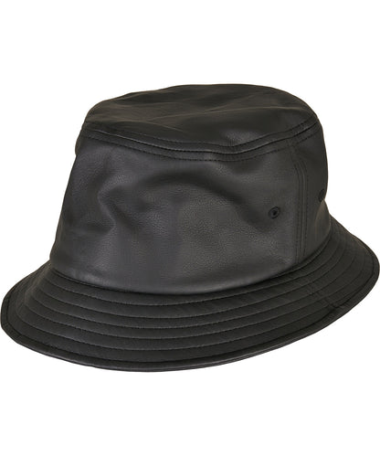 Flexfit by Yupoong Imitation leather bucket hat (5003IL)
