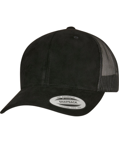 Flexfit by Yupoong Imitation suede leather trucker cap (6606SU)