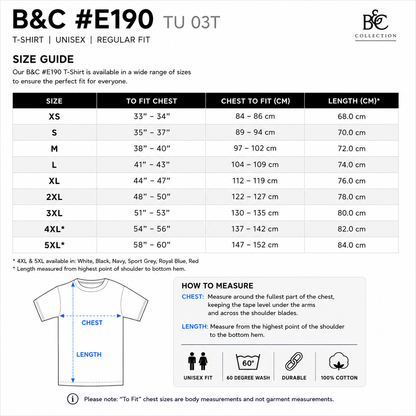 Custom Merch T-Shirt (190 gsm)