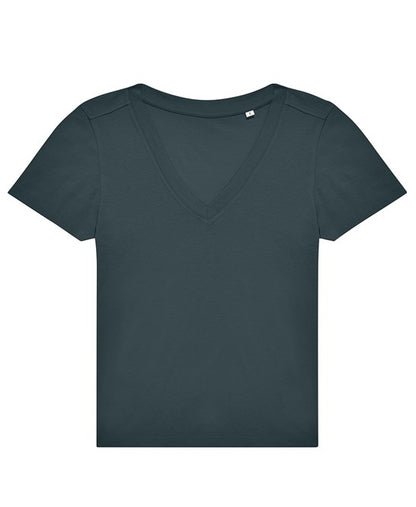 Custom Printed Women's V-Neck T-Shirt – B&C #E150 V 100% Cotton