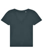 Custom Printed Women's V-Neck T-Shirt – B&C #E150 V 100% Cotton