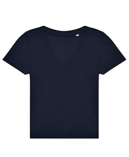 Custom Printed Women's V-Neck T-Shirt – B&C #E150 V 100% Cotton