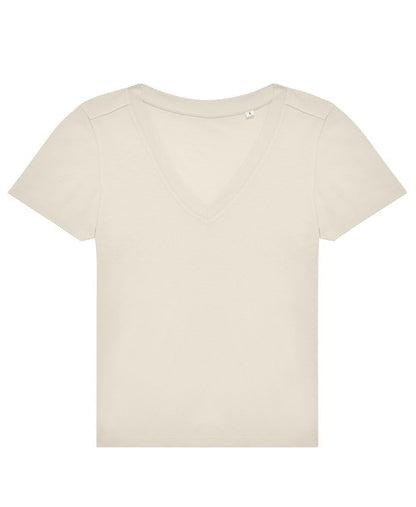 Custom Printed Women's V-Neck T-Shirt – B&C #E150 V 100% Cotton