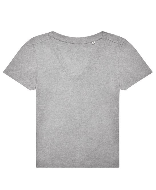 Custom Printed Women's V-Neck T-Shirt – B&C #E150 V 100% Cotton