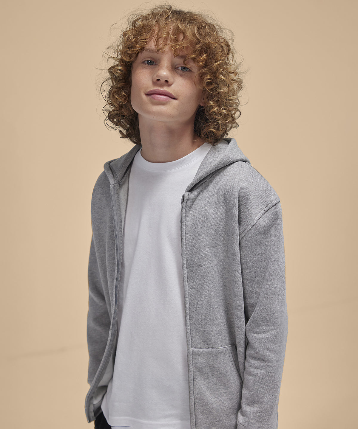 Custom Printed Kids Zip Hoodie – B&C ID.334 (Ages 5–13)