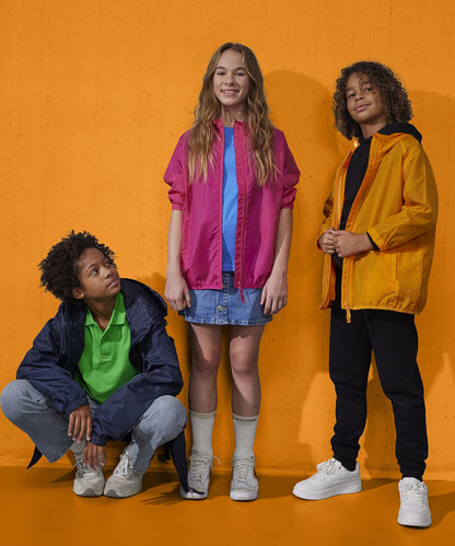 Custom Printed Kids Windbreaker – B&C #Reset Packable (Ages 5–13)