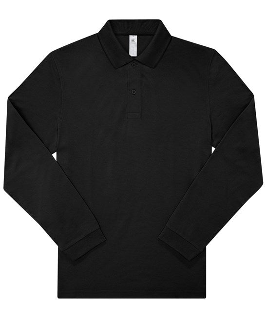 Custom Printed Long Sleeve Polo Shirt – B&C My Polo 180 LSL