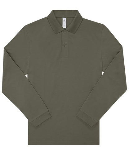 Custom Printed Long Sleeve Polo Shirt – B&C My Polo 180 LSL