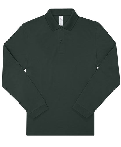 Custom Printed Long Sleeve Polo Shirt – B&C My Polo 180 LSL