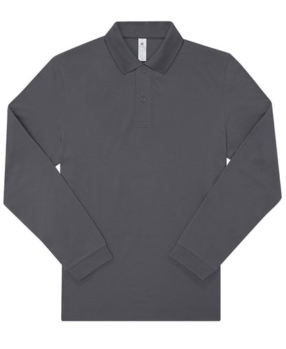Custom Printed Long Sleeve Polo Shirt – B&C My Polo 180 LSL