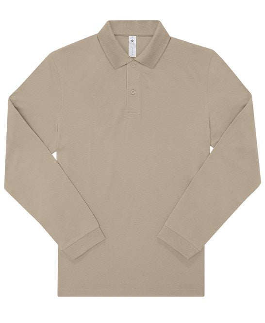 Custom Printed Long Sleeve Polo Shirt – B&C My Polo 180 LSL