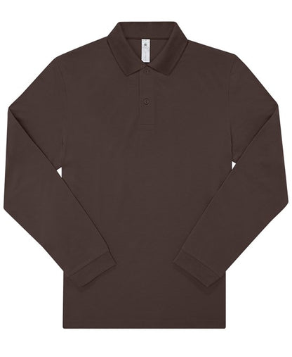 Custom Printed Long Sleeve Polo Shirt – B&C My Polo 180 LSL
