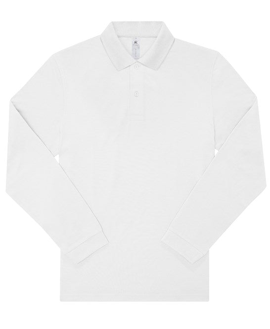 Custom Printed Long Sleeve Polo Shirt – B&C My Polo 180 LSL