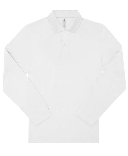 Custom Printed Long Sleeve Polo Shirt – B&C My Polo 180 LSL