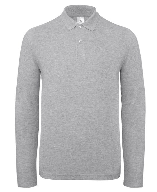 Custom Printed Long Sleeve Polo Shirt – B&C ID.001 LSL