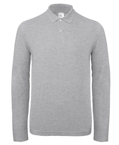 Custom Printed Long Sleeve Polo Shirt – B&C ID.001 LSL