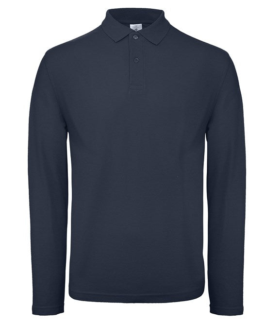 Custom Printed Long Sleeve Polo Shirt – B&C ID.001 LSL