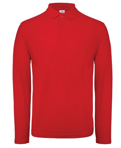 Custom Printed Long Sleeve Polo Shirt – B&C ID.001 LSL