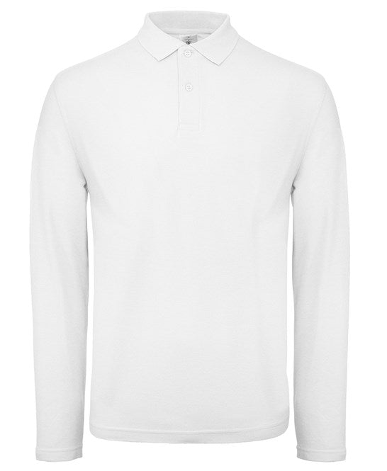 Custom Printed Long Sleeve Polo Shirt – B&C ID.001 LSL