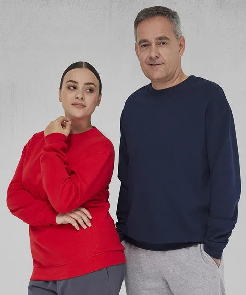Custom Printed Sweatshirt – B&C ID.222 Crew Recycled Cotton-Blend