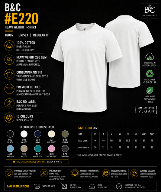 Custom B&C E220 T-Shirt