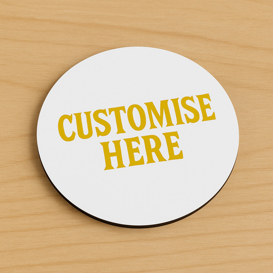 Round Sublimation Coaster – 9.5cm (No Cork Base)