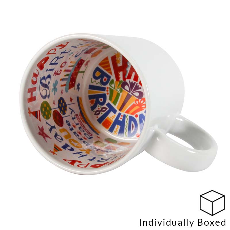 Occasion Mug with Message Inside - Happy Birthday