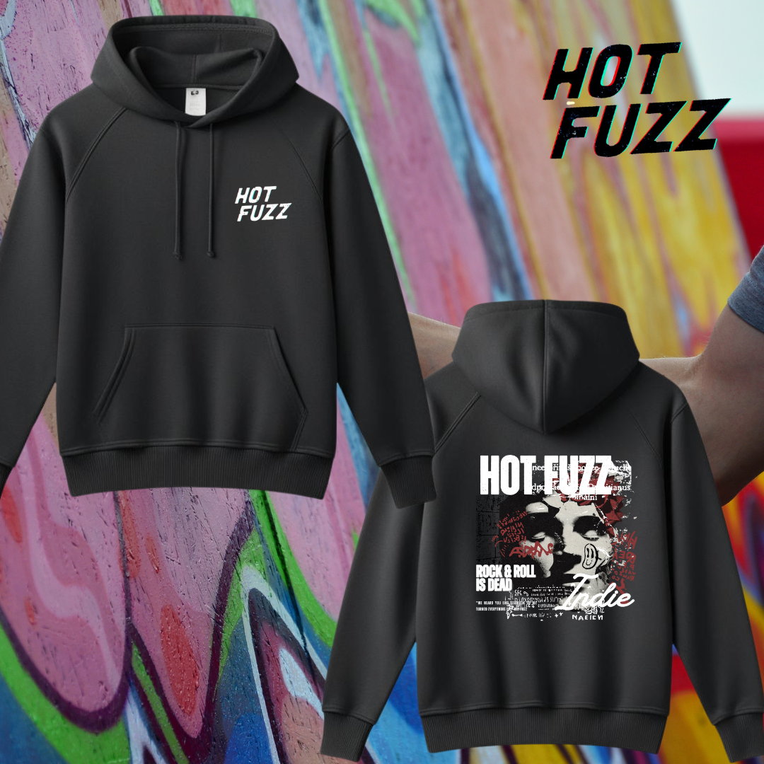Hot Fuzz Band Hoodie - Black