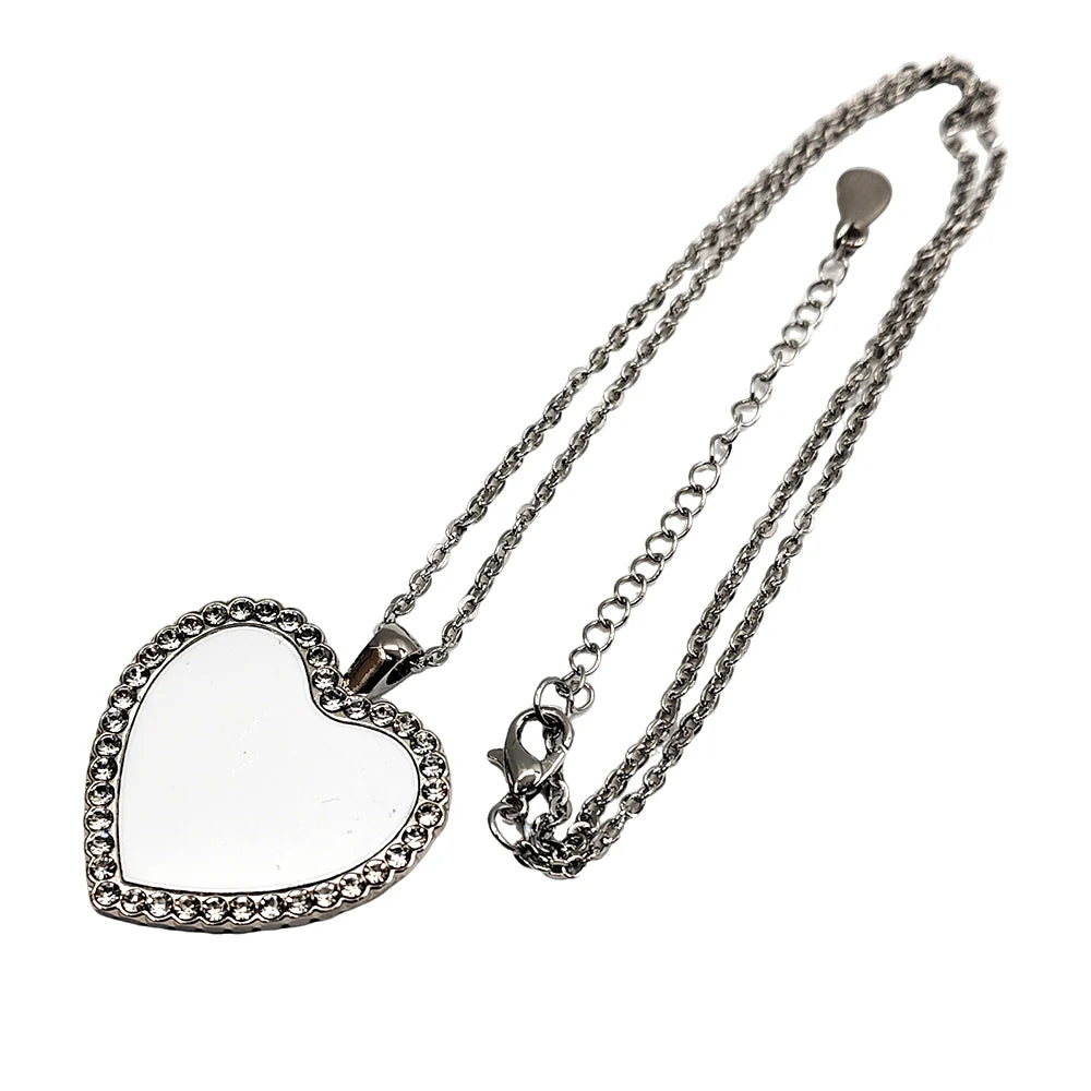 Rhinestone Heart Necklace