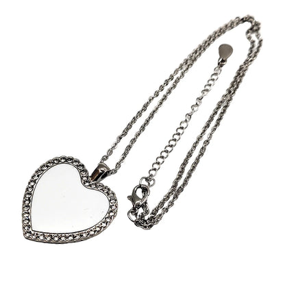 Rhinestone Heart Necklace