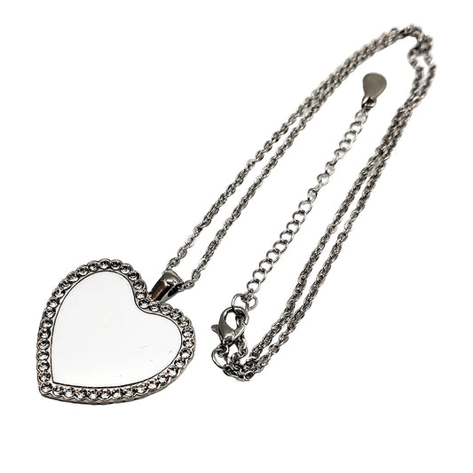 Rhinestone Heart Necklace