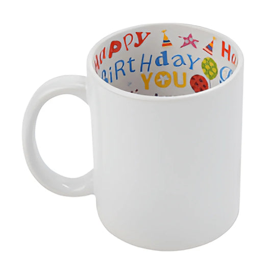 Inner Printed Sublimation Mug – “Happy Birthday”