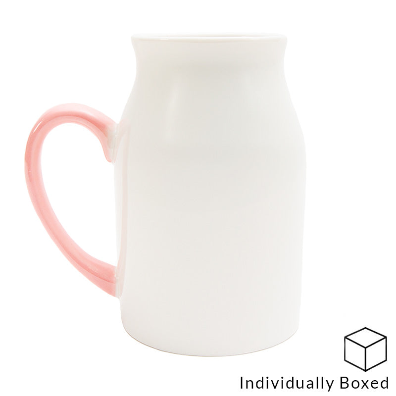Ceramic Milk Jug - Pink (450ml)
