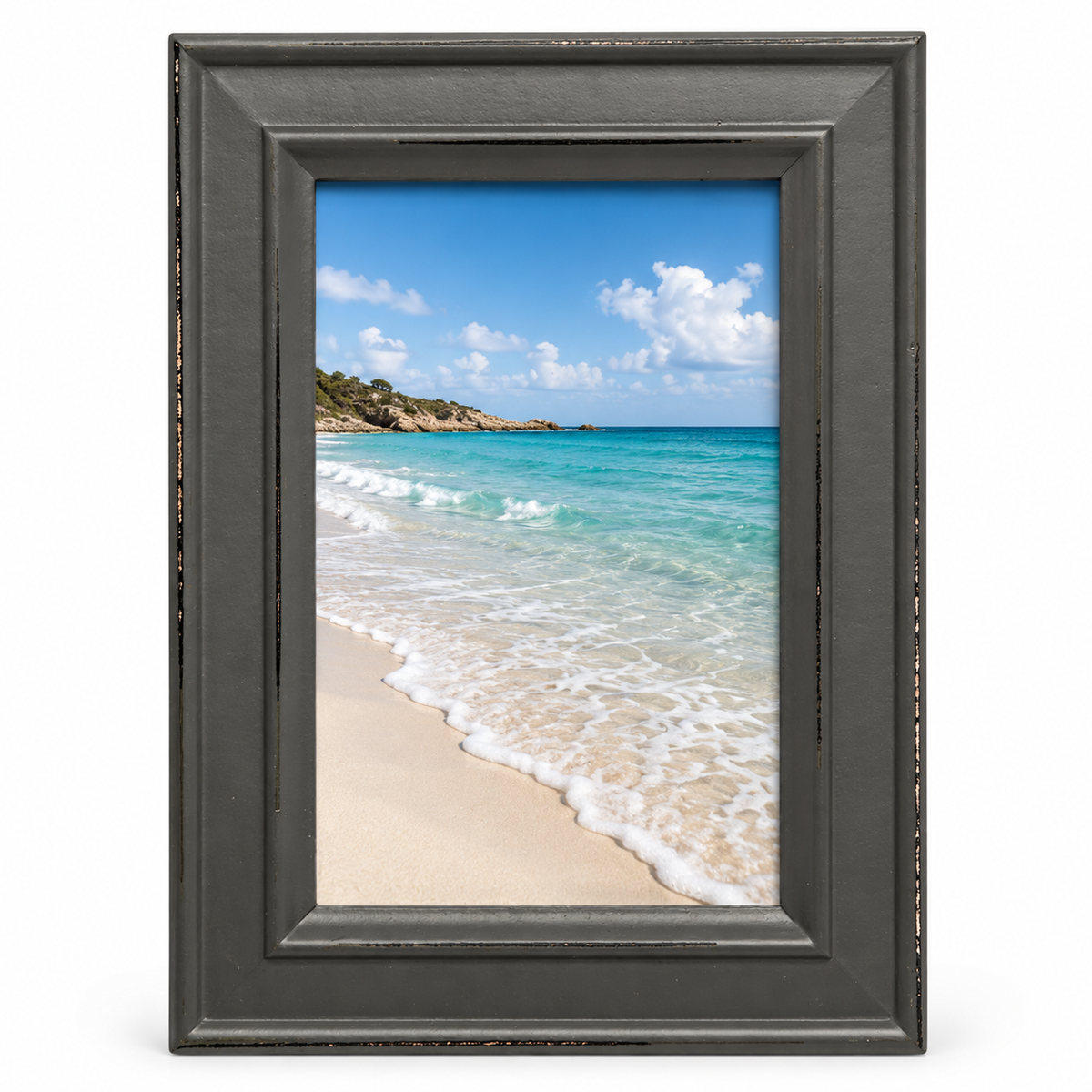 Paloma Distressed Shabby-Chic Framed Photo Print