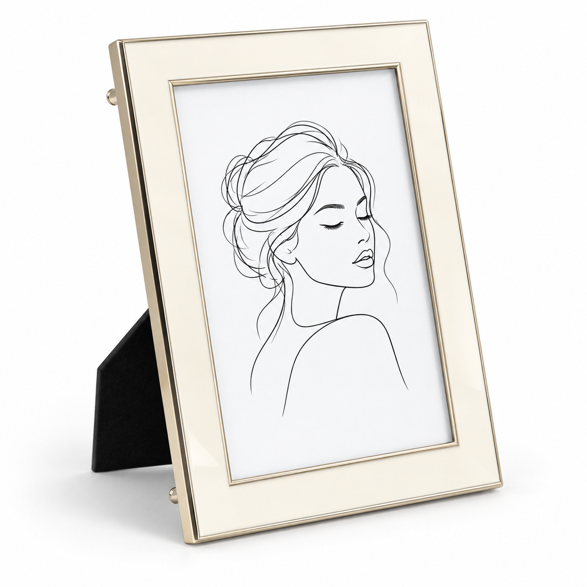 Stephanie Nickel & White Framed Photo Print