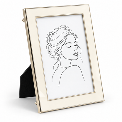 Stephanie Nickel & White Framed Photo Print